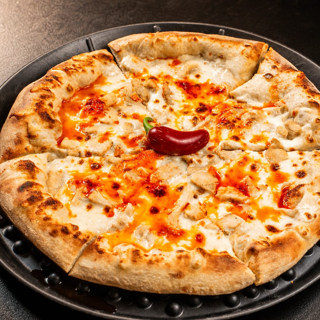 Spicy White Pizza.