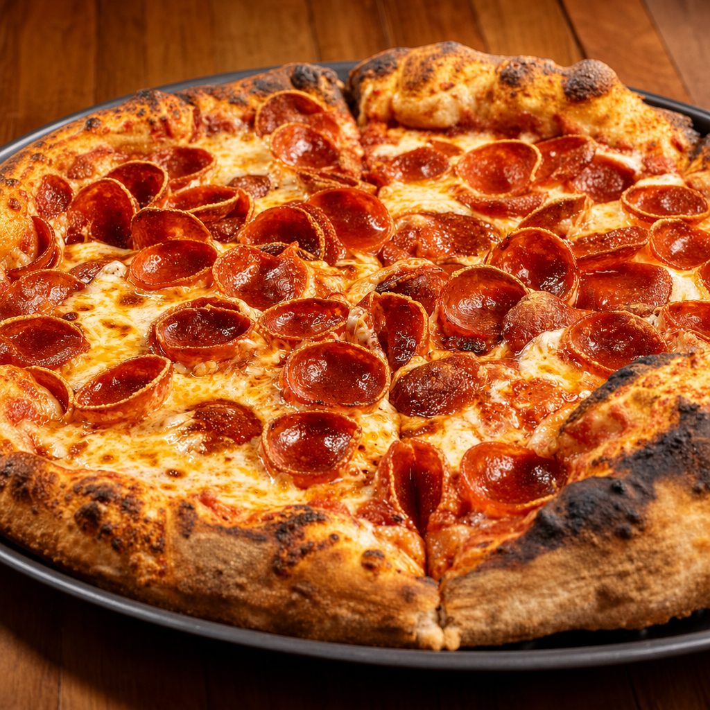 2X Pepperoni Pizza.