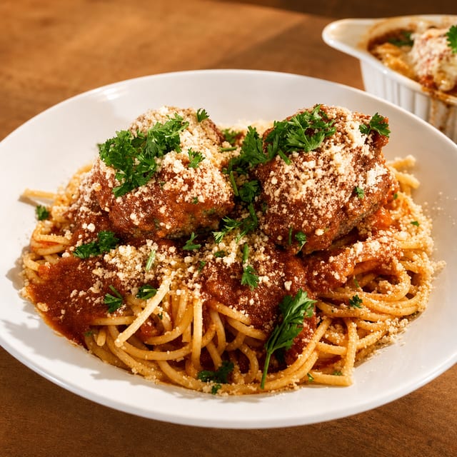 Kids Spaghetti & Meatball.